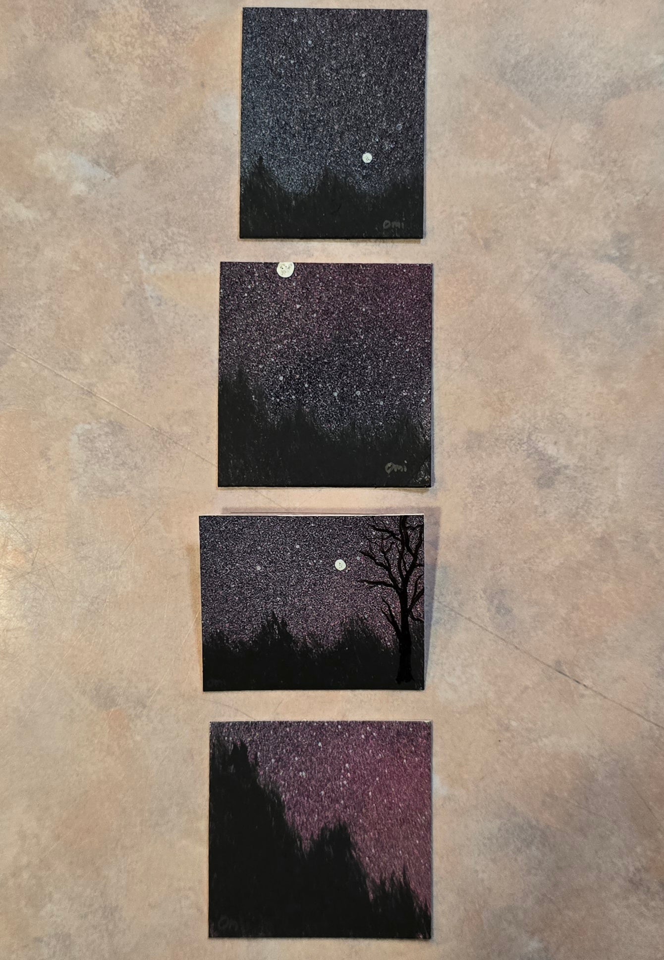 Stargazers mini paintings