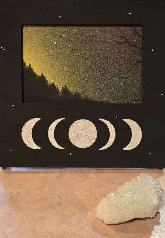 Aurora at sunset (framed)