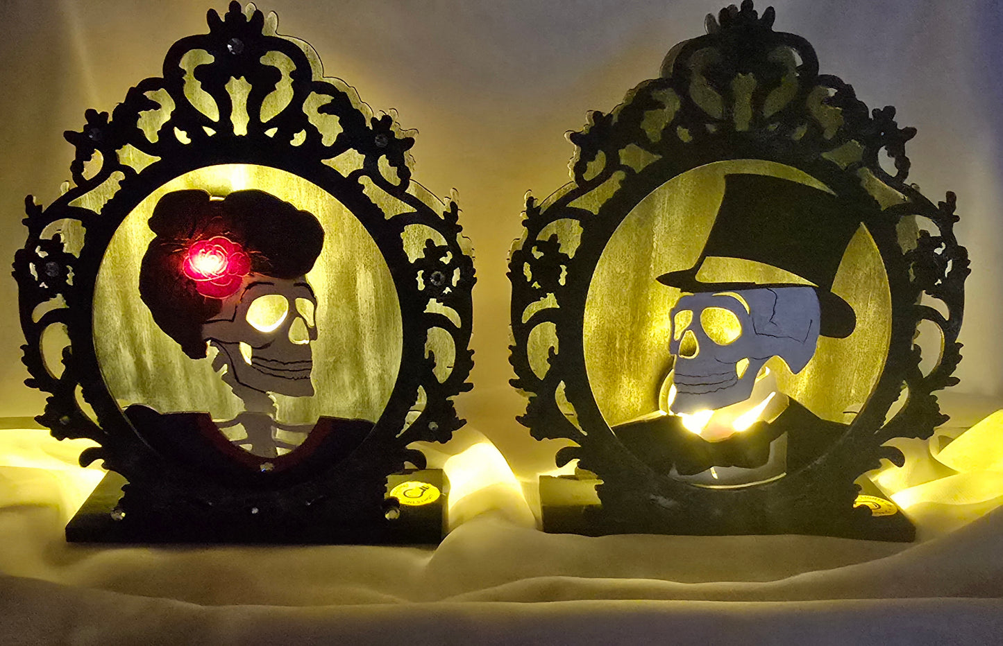 Halloween night lights. Jack & Jill